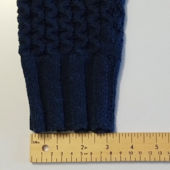 Patagonia Womens Cardigan Sweater Open Front Navy Blue Long Sleeve Cable Knit XS - Picture 9 of 12